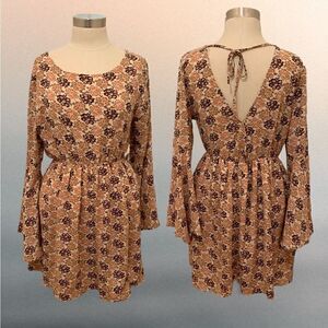 Altar’d State floral bell sleeve dress.